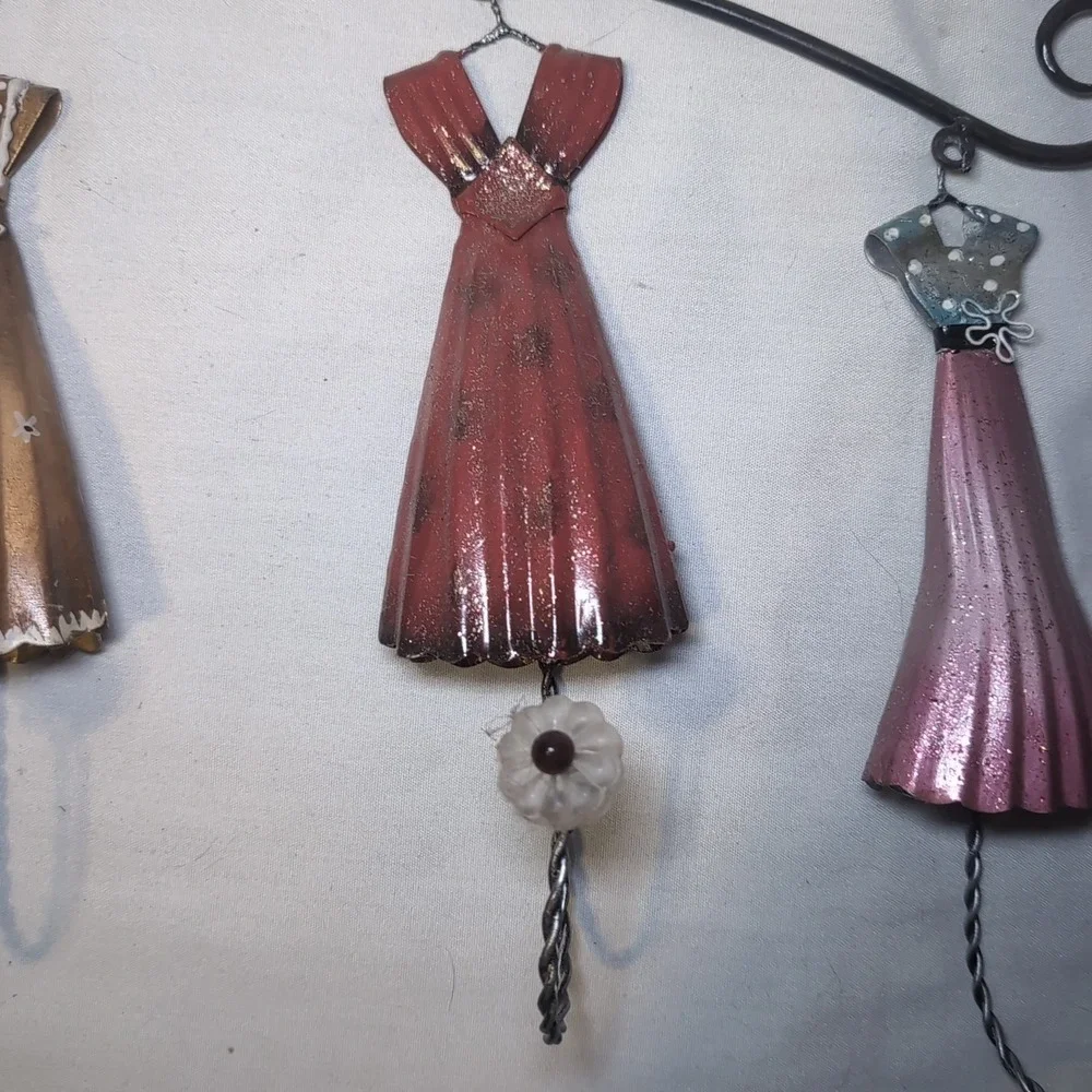 VTG Dress Shape Hooks W/ Wall Mounted Hanger Decorative Hanger Hook 17